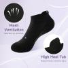 imageBAMBOO COOL Womens Ankle Athletic Running Socks Low Cut Socks For Ladies Cushioned Breathable Comfort for Sports 6 PackBlack8