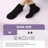 imageBAMBOO COOL Womens Ankle Athletic Running Socks Low Cut Socks For Ladies Cushioned Breathable Comfort for Sports 6 PackBlack8