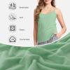 imageBAMBOO COOL Womens Lingerie Camisoles Tanks Top Spaghetti Strap Tank Tops and SlimFit Cami Undershirts 3 PackCpinkgreenblue3 Pack