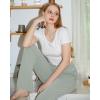 imageBAMBOO COOL Women Pajama Pants Casual Pj Pants with Pockets Comfy Lounge Sleep Bottoms Workout Yoga SweatpantsPantsablacklight Blue 2pack