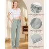 imageBAMBOO COOL Women Pajama Pants Casual Pj Pants with Pockets Comfy Lounge Sleep Bottoms Workout Yoga SweatpantsPantsablacklight Blue 2pack