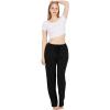 imageBAMBOO COOL Women Pajama Pants Casual Pj Pants with Pockets Comfy Lounge Sleep Bottoms Workout Yoga SweatpantsPantsbblackgrey 2pack