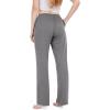 imageBAMBOO COOL Women Pajama Pants Comfy Lounge Sleep Bottoms Casual Pj Pants with Pockets and Stretch DrawstringPantscdark Grey 1pack