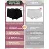 imageBAMBOO COOL Womens Bamboo Boxer Briefs Underwear Soft Stretch Boy Shorts Panties for WomenBlack5pack