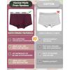 imageBAMBOO COOL Womens Bamboo Boxer Briefs Underwear Soft Stretch Boy Shorts Panties for WomenMulticoloured Adark5pack