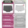 imageBAMBOO COOL Womens Bamboo Boxer Briefs Underwear Soft Stretch Boy Shorts Panties for WomenMulticoloured C5pack