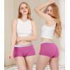 imageBAMBOO COOL Womens Bamboo Boxer Briefs Underwear Soft Stretch Boy Shorts Panties for WomenMulticoloured E5pack
