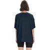 imageBAMBOO COOL Womens Oversized T Shirts Short Sleeve Tees Loose Fit Tops for Ladies Trendy ClothesNavy Blue