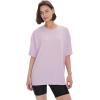 imageBAMBOO COOL Womens Oversized T Shirts Short Sleeve Tees Loose Fit Tops for Ladies Trendy ClothesPink