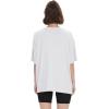 imageBAMBOO COOL Womens Oversized T Shirts Short Sleeve Tees Loose Fit Tops for Ladies Trendy ClothesWhite