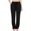 imageBAMBOO COOL Women Pajama Pants Casual Pj Pants with Pockets Comfy Lounge Sleep Bottoms Workout Yoga SweatpantsPantsdblack 1pack