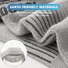 imageBAMBOO COOL Mens Ankle Socks Athletic Low Cut Cushioned Moisture Wicking Running Socks Arch Support Breathable 6 Pack3black3light Grey
