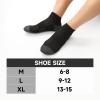 imageBAMBOO COOL Mens Ankle Socks Athletic Low Cut Cushioned Moisture Wicking Running Socks Arch Support Breathable 6 Pack6black