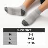 imageBAMBOO COOL Mens Ankle Socks Athletic Low Cut Cushioned Moisture Wicking Running Socks Arch Support Breathable 6 Pack6light Grey