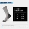 imageBAMBOO COOL Mens Crew Socks Athletic Running Sports Socks Cushioned Moisture Wicking Breathable Arch Support 6 PackBlack2 white2 grey2