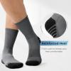 imageBAMBOO COOL Mens Crew Socks Athletic Running Sports Socks Cushioned Moisture Wicking Breathable Arch Support 6 PackBlack3 dark Grey3