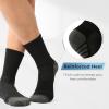 imageBAMBOO COOL Mens Crew Socks Athletic Running Sports Socks Cushioned Moisture Wicking Breathable Arch Support 6 PackBlack6
