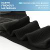 imageBAMBOO COOL Mens Crew Socks Athletic Running Sports Socks Cushioned Moisture Wicking Breathable Arch Support 6 PackBlack6