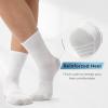 imageBAMBOO COOL Mens Crew Socks Athletic Running Sports Socks Cushioned Moisture Wicking Breathable Arch Support 6 PackWhite6