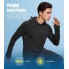 imageBAMBOO COOL Mens UPF 50 Athletic Hoodies Soft Casual Hooded Sweatshirts Long Sleeve Pullover Sun Protection Hoodie TopsDark Black