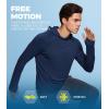 imageBAMBOO COOL Mens UPF 50 Athletic Hoodies Soft Casual Hooded Sweatshirts Long Sleeve Pullover Sun Protection Hoodie TopsDark Blue