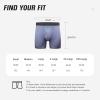 imageBAMBOO COOL Mens Ultra Breathable UnderwearNo Riding Up Boxer Briefs with ComfortFlexible WaistbandMultipack12blueBlack 2 Grey 4 Pack