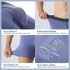 imageBAMBOO COOL Mens Ultra Breathable UnderwearNo Riding Up Boxer Briefs with ComfortFlexible WaistbandMultipack13greenBlue 2 Grey 4 Pack