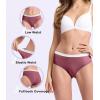imageBAMBOO COOL Womens Underwear MoistureWicking Briefs Soft and Breathable Panties Mid Waist 5PackMulticoloured 085pack