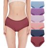 imageBAMBOO COOL Womens Underwear Soft Lace Panties Hipster Ladies Underpants Full Coverage Briefs 6PackMulticolor B5pack