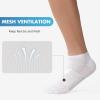 imageBAMBOO COOL Mens Ankle Socks Athletic Cushioned Moisture Wicking Running Socks Arch Support Breathable 8 PackWhite8