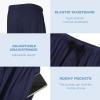 imageBAMBOO COOL Mens Pajama Pants Sleep Lounge Bottoms Soft Comfy Long Pj Pant Sleepwear with Pockets 2 PackCdark Grey  Navy 2 Pack