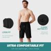 imageBAMBOO COOL Mens Pajama Shorts Soft Sleep Shorts Comfy Lounge Pajama Bottoms with PocketsAblack  Grey2 Pack