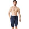 imageBAMBOO COOL Mens Pajama Shorts Soft Sleep Shorts Comfy Lounge Pajama Bottoms with PocketsAnavy Blue  Red2 Pack