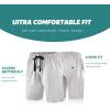 imageBAMBOO COOL Mens Pajama Shorts Soft Sleep Shorts Comfy Lounge Pajama Bottoms with PocketsArock Gray  Light Grey2 Pack