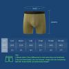 imageBAMBOO COOL Mens Underwear Breathable Boxer Briefs with Fly MoistureWicking Lightweight Underwear 7Pack1cobaltredYellowishbrownArmygreenLightblueNavyDarkpurpleBlack