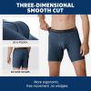 imageBAMBOO COOL Mens Underwear Breathable Boxer Briefs with Fly MoistureWicking Lightweight Underwear 7Pack3gray2blue2black7 Pack