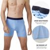 imageBAMBOO COOL Mens Underwear Breathable Boxer Briefs with Fly MoistureWicking Lightweight Underwear 7PackAmulticolor7 Pack2