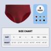 imageBAMBOO COOL Mens Underwear Briefs Fabric Covered Waistband Underwear Breathable Briefs with 3D Pouch Tagless Panties for MenBlack red blue gray6pack
