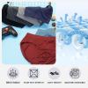 imageBAMBOO COOL Mens Underwear Briefs Fabric Covered Waistband Underwear Breathable Briefs with 3D Pouch Tagless Panties for MenBlack red blue gray6pack