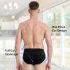 imageBAMBOO COOL Mens Underwear Briefs Fabric Covered Waistband Underwear Breathable Briefs with 3D Pouch Tagless Panties for MenBlack6pack