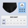 imageBAMBOO COOL Mens Underwear Briefs Fabric Covered Waistband Underwear Breathable Briefs with 3D Pouch Tagless Panties for MenBlack6pack