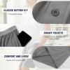 imageBAMBOO COOL Mens Pajama bottoms Soft Comfy Breathable Lightweight Lounge Sleepwear Pajamas Shorts with pockets 2 PackBw2bnavy Bluegray