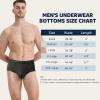imageBAMBOO COOL Mens Breathable Soft Underwear Openfly Classic Briefs Tagfree 6 PackDark Gray black