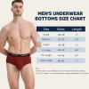 imageBAMBOO COOL Mens Breathable Soft Underwear Openfly Classic Briefs Tagfree 6 PackGarnet olive Green light Blue turquoise purple dark Blue