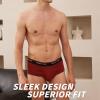 imageBAMBOO COOL Mens Breathable Soft Underwear Openfly Classic Briefs Tagfree 6 PackGarnet olive Green light Blue turquoise purple dark Blue