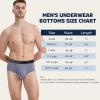 imageBAMBOO COOL Mens Breathable Soft Underwear Openfly Classic Briefs Tagfree 6 PackSilver Gray cinerous smoke Blue navy Blue dark Blue black