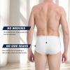 imageBAMBOO COOL Mens Breathable Soft Underwear Openfly Classic Briefs Tagfree 6 PackWhite