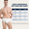imageBAMBOO COOL Mens Breathable Soft Underwear Openfly Classic Briefs Tagfree 6 PackWhite