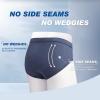 imageBAMBOO COOL Mens Tagless Briefs Coverd Waistband Comfort Soft Underwear with Contour Pouch Breathable Underpants MultipacksBlack blue