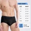 imageBAMBOO COOL Mens Underwear Briefs Dual Pouch Briefs Ultra Soft Breathable Briefs Horizontal Fly UnderwearBlack gray